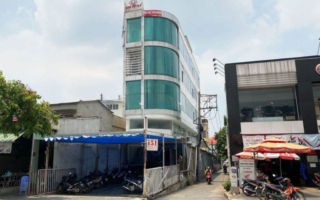 Blue Office Building